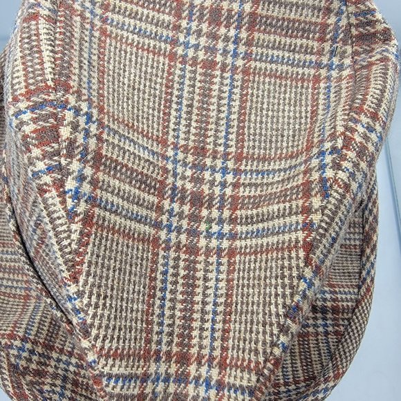 Pendleton 100% Wool Fedora Hat 7 1/8 Plaid Tan Formal Casual Party Travel - Picture 6 of 10